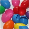 Andere evenementenfeestje Party Supplies Plastic Simation Bird Egg Easter Festival Decoratie Elektroplate Flash Powder Toy Eggs Dhthc
