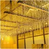 Juldekorationer Juldekorationer Garland LED -gardin Icicle String Lights Droop 0,40,6 m AC 220V Garden Street utomhus DEC DH7YO