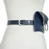 Belts 2022 Fashion Pack Ladies Women's Waist Bag Square Belt Buckle Leather Chest Envelope Phone Pouch Bg-595