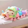 1 pc 70 cm gigantische kleurrijke rups knuffel Super schattig pop -poppen Kids Baby Toy Long Slaap Pillow Cadeau voor vriendin J220729