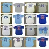 College Baseball Retro 26 Billy Williams Jersey 10 Leon Durham Greg 31 Maddux 42 Bruce Sutter 48 Rick Reuschel 46 Lee Smith 빈티지 야구 유니폼