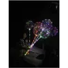 Andra evenemangsfest levererar mode luminescens led lampballong mticolour ljus 20,5 tum transparent luftballonger 70 cm handtag dhi4m