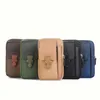 Bolsas de cintura Men Moda Bolsa de Moda Zíper Pacote Male Pacote Pequeno Color Solid Card Packs Belsão Fanny Purse 221124