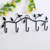 Clothing Storage Birds Metal Wall Coat Rack And Hat Multi-Function Mounted Hook Hangers For Livingroom Bedroom Decorative Up