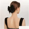 Hair Clips Barrettes Barrettes Style High Luxury Bow Hairpin Design Sense Of Elegance Top Head Hair Spring Clip Accessorie Dhgarden Dhbkt