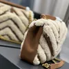 Designer chain bag Suede shoulder bags Retro Lamb envelope bags Gold buckle New style Party clutch women's fashion evening purse black Commuter handbags