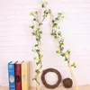 Decorative Flowers Artificial Plant Wall-Mounted Vine Pendant Home Decorations For Living Room Bedroom Wedding Party Decoration