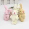 6 cm Mini mignon joint rempli poupée cadeau pour maison de poupée décoration anniversaire gâteau décors en peluche lapin porte-clés faveurs de fête J220729