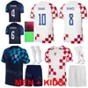 Drużyna narodowa Man Kids Soccer Mateo Kovacic Jerseys Croacia 23 23 Puchar Świata Dominik Livakovic Dejan Lovren Lovro Majer Josko Gvardiol Borna Sosa Football Kits