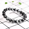 Natural Hawk Eye Stone Beads Strands Bracelets Luxury Bracelet Jewelry for Men Gift