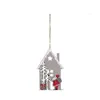 Christmas Decorations Christmas Decorations Tree Ornaments Decoration Creation Novel Wood Cabin Hanging Drop Delivery Home Garden Fe Dhoam
