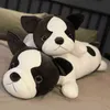 Lie French Bulldog 80120cm Plush Toy Man Giant Dog Puppy Animal Doll Soft Long Sleep Pillow Ldren Girls Gift J220729