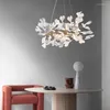 Żyrandole postmodernistyczne LED żyrandol oświetlenie ceramiczna kreatywna salon wisząca lampa nordycka sypialnia restauracja deco gałęzie