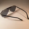 Lyx 0291 designer solglasögon för kvinnors mode solglasögon wrap solglasögon halva rambeläggning spegel lins kolfiber ben summa222y