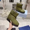 Projektantki Women's Pillow Comfort Boots Boots Lady Fashion Old Flower Soft Down Flat Buty Wodoodporne nylonowe zimowe buty śnieżne