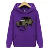 Sweat à capuche pour hommes, pull à capuche, hip hop, vêtements de sport Rover 90, survêtement totalement Perfection, armée militaire, voiture terrestre