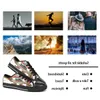 Men Dames Diy Custom Shoes Low Top Canvas Skateboard Sneakers Triple Black Customization UV Printing Sports Sneakers Shizi 2161-4
