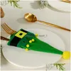 Weihnachtsdekorationen Weihnachtsdekorationen für Zuhause Mini Cap Geschirr Besteckhalter Taschen Hut Navidad Natal Tischdekoration Drop Deliv Dhwhg