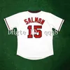 College Baseball ترتدي 1990 Retro Mike Trout Jersey Dave Winfield Fernando Valenzuela J.T. Snow Tim Salmon Lance Parrish Wally Joyner Reggie Jackson Blyleven