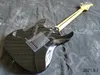 Elektrische gitaar 6 stringbout op verbonden esdoorn nek sint -jakobsschelp vaterbord stippen inlay hsh pick -ups bruine burst vlam top