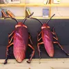 1Pc 55Cm Funny Simulation Cockroach Cuddle Stuffed Insect Toy Doll For ldren Creative Soft Cushion Weird Birthday gift Toy J220729