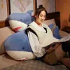 90120 cm Giant Polupar Shark Dolls Plush Toys Soft Shark Kawaii Plush Ocean Fish Pillow Toy Dolll dla dzieci Prezent urodzinowy J220729