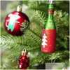 Dekoracje świąteczne Dekoracje świąteczne Zestaw drzewa Zestaw zawiesiny Wiselant Dekoracja Kolorowa Kulka DIY Ornament Ballchristmas Drop DHL4R