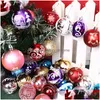 Christmas Decorations Christmas Decorations 6Cm 24Pcs/Pack Tree Balls Xmas Ornament Glitter Hanging Ball Home Party Decor Prop Gifts Dhnuv