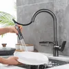 Kitchen Faucets Gun Gray Pull Faucet Copper Sink And Cold Water Single Hole Rotatable