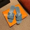 Kadın terlik lüks tasarımcı sandal plaj slayt için kadın terlik timsahı cilt deri parmak arası terlikler seksi bayanlar turuncu scuffs ayakkabı orijinal kutu toz çanta güzeller