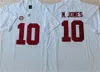 Mac Jones Devonta Smith Alabama Futebol Jersey 7 Trevon Diggs 2 Patrick Surtain II 4 Jalen Milroe Costura Alabama Crimson Tide Jerseys