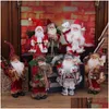 Christmas Decorations Christmas Decorations Merry Wooden Nutcracker Soldier 30Cm Handcraft Puppet Room Pendants Decoration Year 2022 Dh0Yc