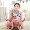 Creative 3D Printed Plush Pig Toy Cushion Soft Filled PP Cotton Indoor Pig Bed Soffa Chair Cushion Surprised Birthday Xmas Gift J220729