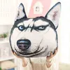 1pc 2 tailles Creative peluche chien Husky coussin doux animaux en peluche chien coussin lit chaise coussin enfants fourrure anniversaire cadeau de Noël J220729