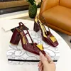 Fashion shoes and accessories rear empty drag leather anti-slip bottom nail brand designer dance works wedding women cool breathable heel height 9cm