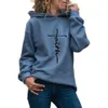 Kvinnors hoodies tr￶jor Christian Faith L￤ng ￤rm Hoodie Autumn Winter Warm Pullover Streetwear Casual Baggy Ladies Tops Quality Hooded 221124