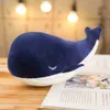 2565 cm Super Soft Plush Toys Sea Animal Large Blue Whale Soft Toy Cuddly Animal Ldren Födelsedag Present J220729