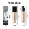 Full Coverage Liquid Foundation Flawless Finish Foundation Matte Wear Concealer Sun Block Cream Minimizes Pores