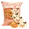 Un sac en peluche Pudding Jouets Mini Animaux Pop Sakura Lapin Licorne Cochon Hamster Baleine Peluche Oreiller Fille Cadeau D'anniversaire J220729