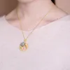Pendant Necklaces Ancient Gold Color Inheritance Process Synthesis And Tian Yu Wind Personality Carp Women