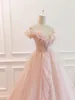 Sexy Prom Dresses A-line Sweetheart Design Organza Sleeveless Sequins Beaded Applicant Backless Lace Up Tulle Floor Length Custom Made Plus Size Robes
