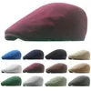 Berets Solid Color Men Spring herfst Winter Winddicht Street Sboy Beret Hat Retro Engeland Hoeden Piekschilder Caps