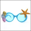 Outros suprimentos de festa do evento Starfish Spectacles Creative Funny Glasses Sandy Beach Take Po Props Wedding Birthday Party Decoration Dh2dz