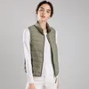 LULU Lemen womens High quality Winter Women's Mock Neck Vest Light Yoga Down Cuff Jacket Running Sports Warm G555