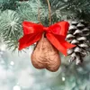 Grappige kerstballballs 2d Flat Xmas Tree Ornament Hanging Ornamens Christmas Decorations Home Decor