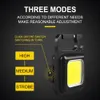 Portable rechargeable flashlight Torches 4Mode COB Mini Work light Magnetic Base 500mah Emergency IP44 Ultra Bright