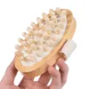 Wooden Massager Body Brush Hand Held Cellulite Reduction Portable Relieve Tense Muscles Natural Wood Head Scalp Massage Tool