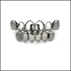 Other Festive Party Supplies Party Supplies Arrival Metal Teeth Grillz Hollow Out Europe And America Style Golden Tooth Sleeve Mti Dhxz5