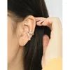 أقراط الظهر 925 Clip Silver Silver Clip for Womens Clips Ear Cuffs Edricy Gold Color Whoodities بدون ثقب المجوهرات