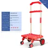 Sacs de rangement Bull Wheel Shopping Cart Hand Buggy Chariot à bagages Remorque Plate-forme de camion pliante